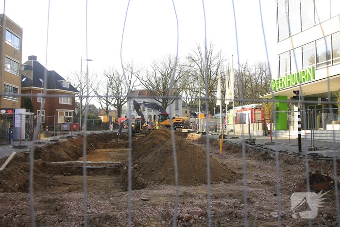 Gasleiding geraakt bij graafwerkzaamheden