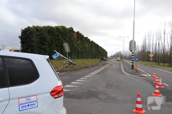 Flinke ravage bij eenzijdig ongeval