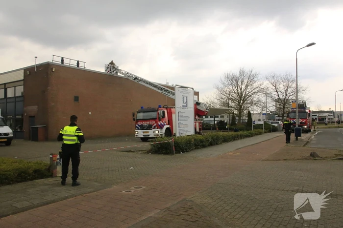 Brand op dak na werkzaamheden