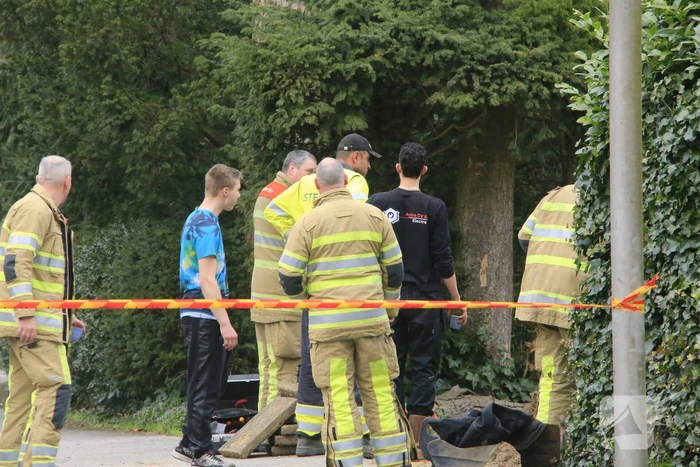 Gaslek na graafwerkzaamheden