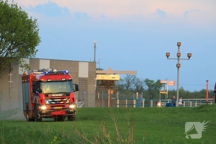Voorbijgangers treffen  natuurbrand aan