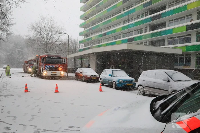 Veel rookontwikkeling bij matrassenbrand