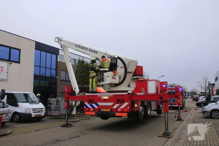 Brand in machine slagerij