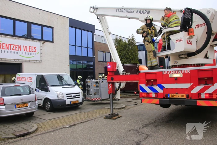 Brand in machine slagerij