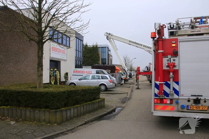 Brand in machine slagerij