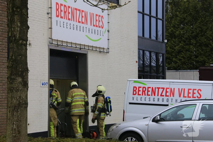 Brand in machine slagerij