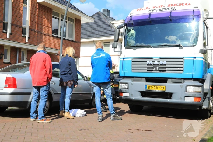 Verhuizer raakt gewond