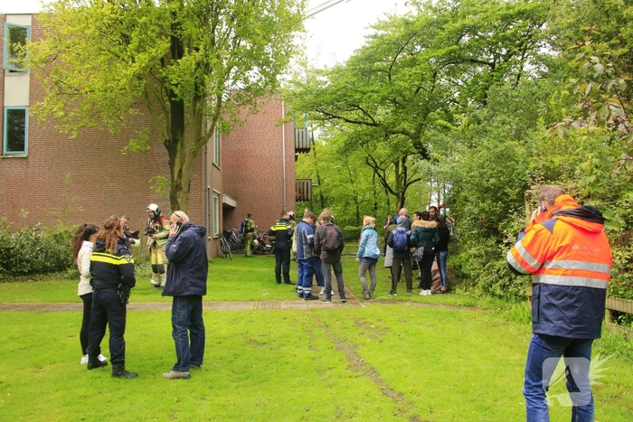 Flat ontruimd na brandstichting