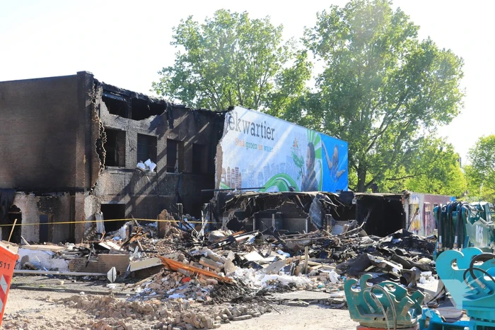 Day after grote brand sporthal Schuilenburg