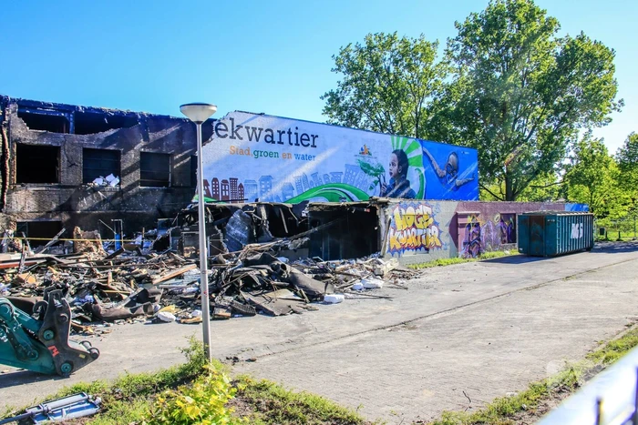 Day after grote brand sporthal Schuilenburg