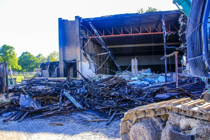 Day after grote brand sporthal Schuilenburg