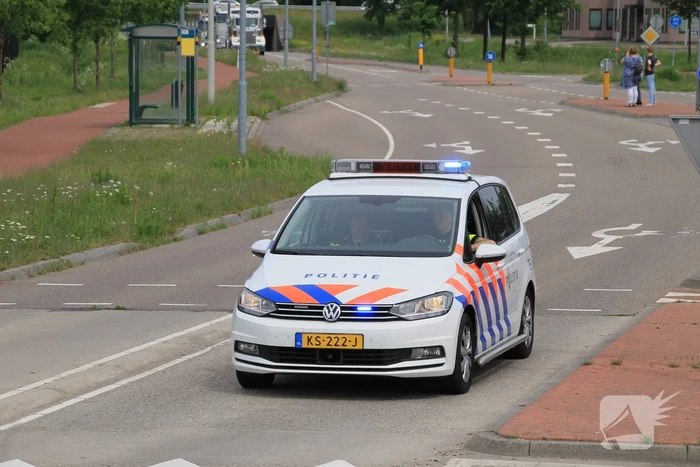 Truckerstocht met vele voertuigen