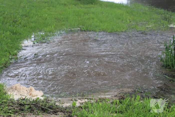 Waterleiding gesprongen