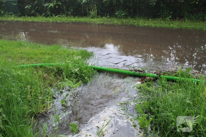 Waterleiding gesprongen