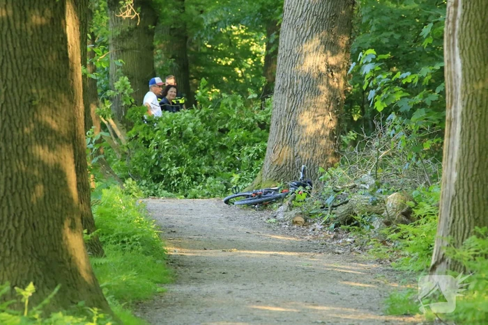Hardloopster gewond door vallende tak