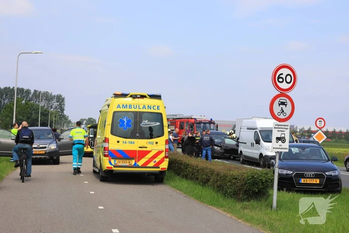 Meerdere gewonden bij kop-staartaanrijding