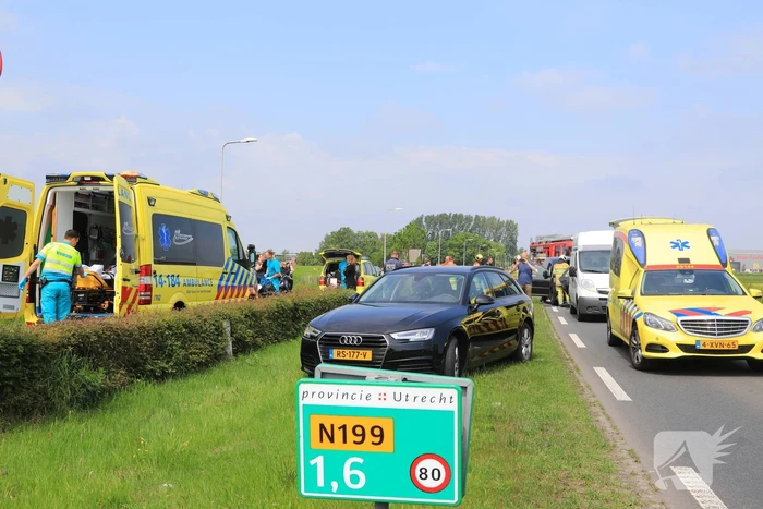 Meerdere gewonden bij kop-staartaanrijding
