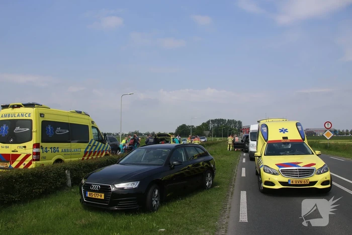 Meerdere gewonden bij kop-staartaanrijding