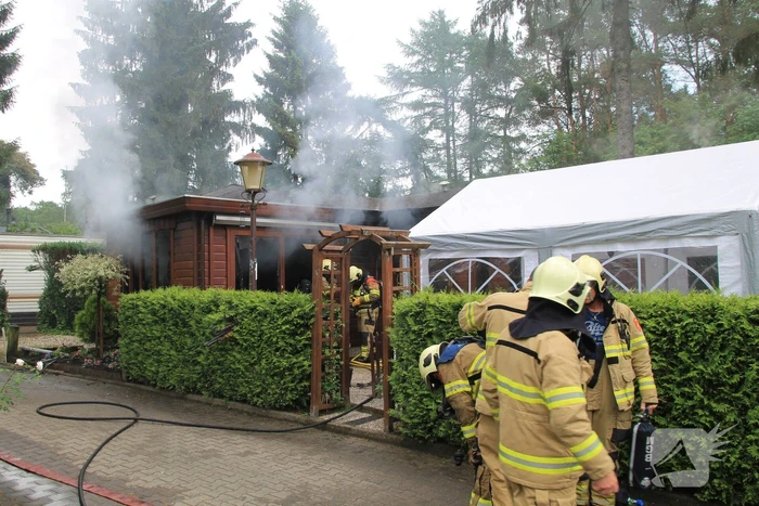 Chalet zwaar beschadigd door brand