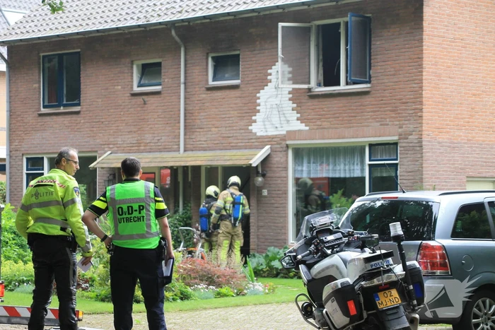 Brand op bovenverdieping van woning