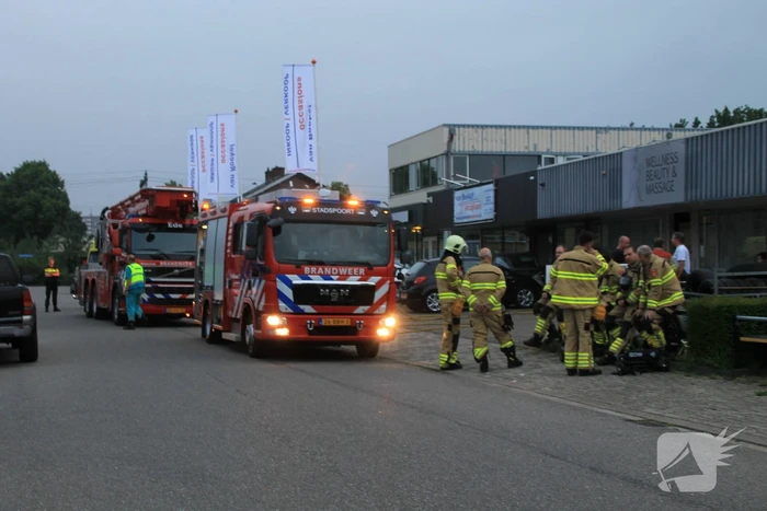 Brand in keuken van wellness en beautysalon