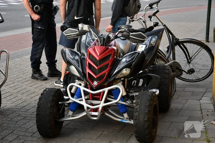 Quadrijder krijgt aanrijding met fietser