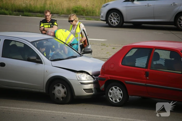 Schade na kop-staartaanrijding