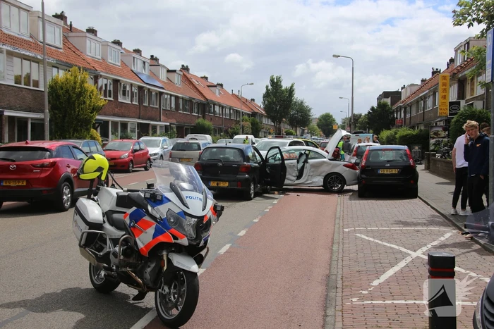 Veel schade bij aanrijding