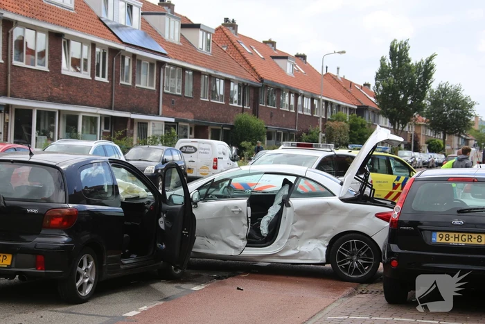 Veel schade bij aanrijding