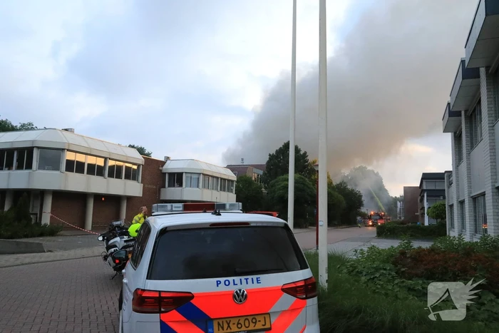 Grote brand in DHL-depot