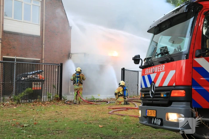 Grote brand in DHL-depot