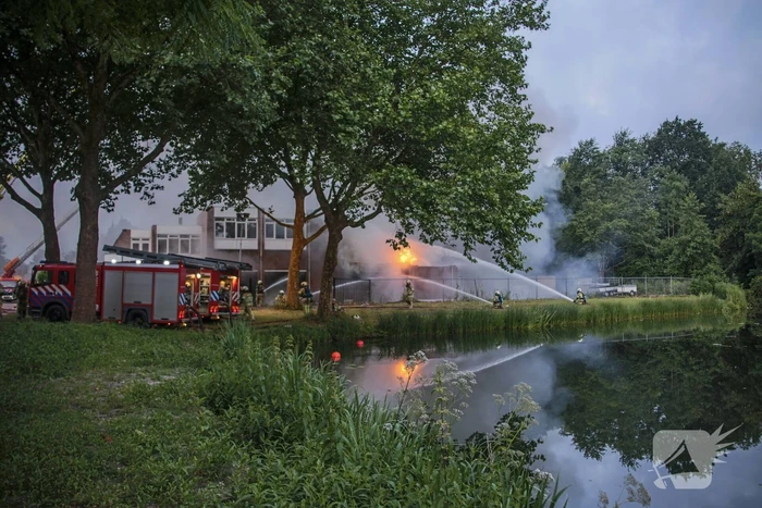 Grote brand in DHL-depot