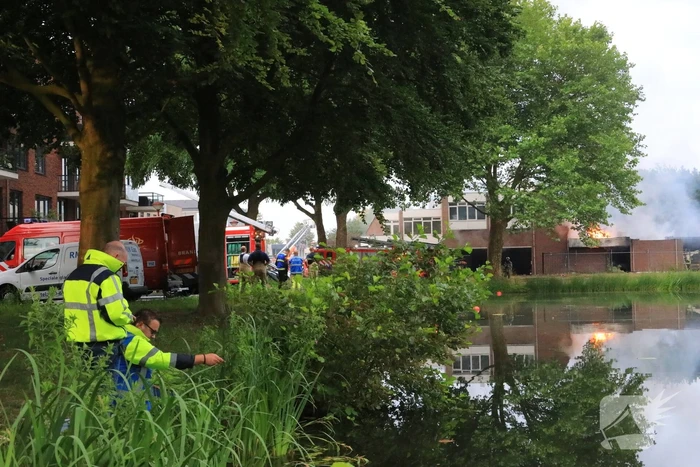 Grote brand in DHL-depot