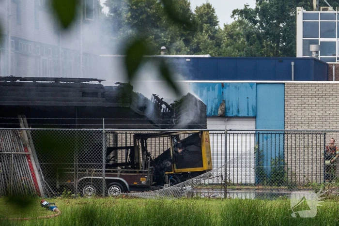 Grote brand in DHL-depot