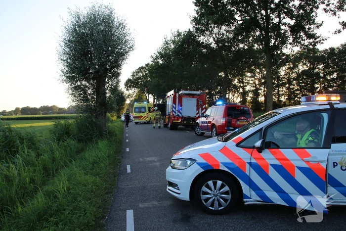 Dronken bestuurder belandt in de sloot