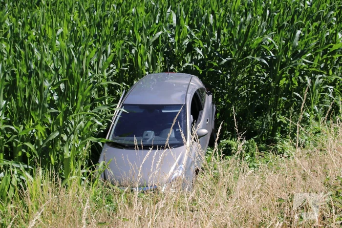 Automobilist rijdt van dijk en raakt gewond