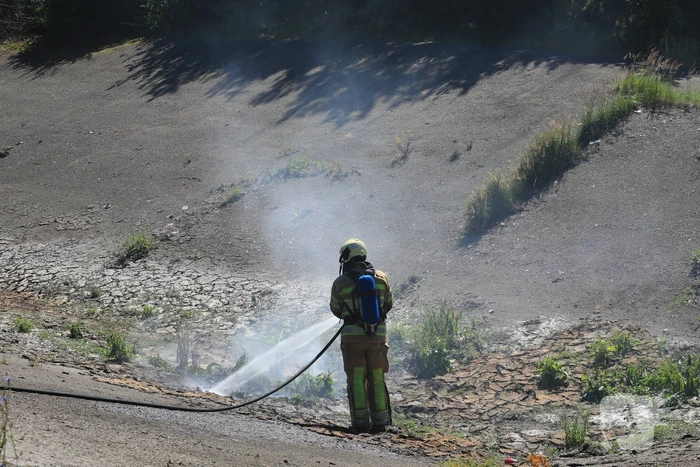 Mountainbiker treft brand aan