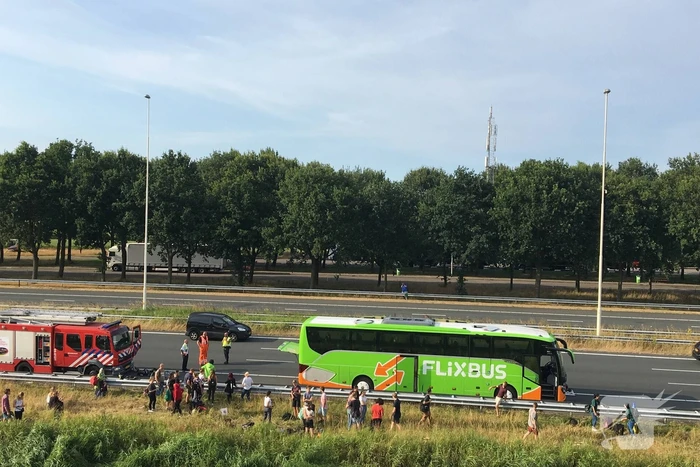 Flixbus strandt na brand