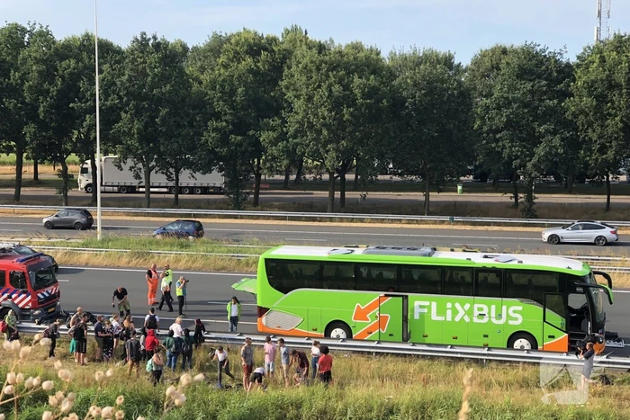 Flixbus strandt na brand