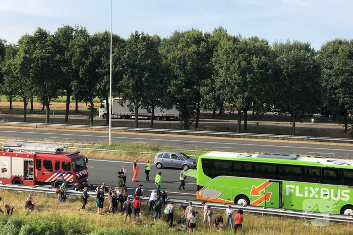 Flixbus strandt na brand