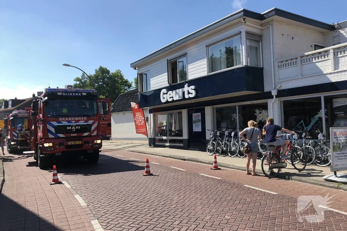 Brand in schuur van Geurts Tweewielers