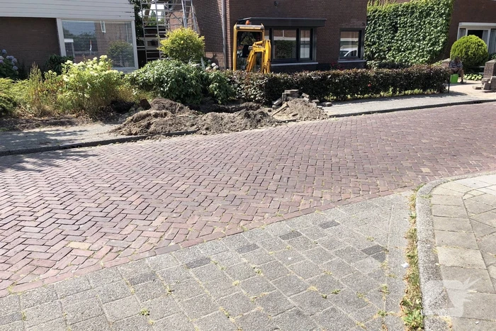 Gaslek na graafwerkzaamheden