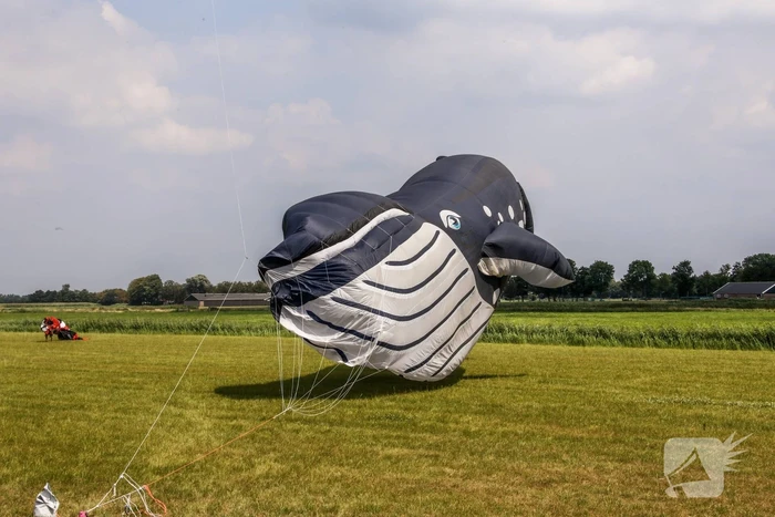 Mega-kites opgelaten boven Vathorst