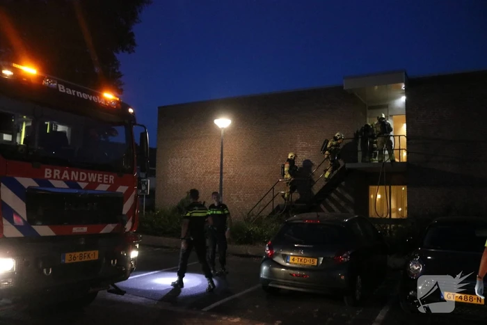 Appartementencomplex ontruimd bij brand
