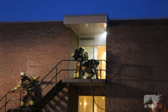 Appartementencomplex ontruimd bij brand