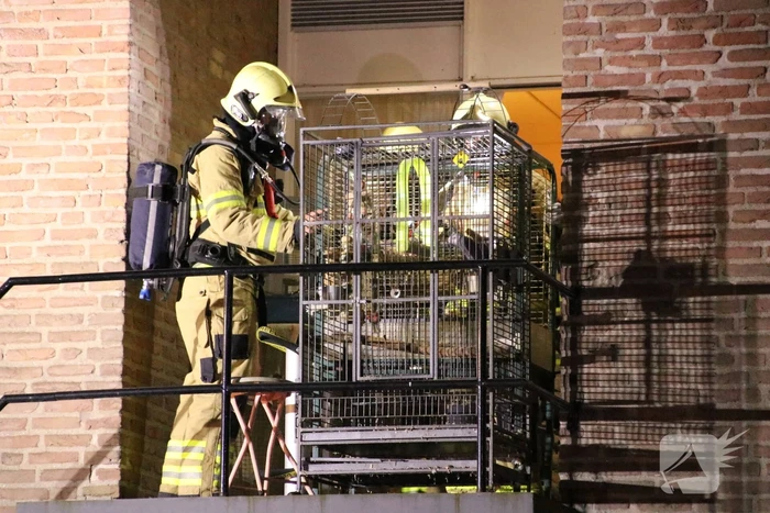 Appartementencomplex ontruimd bij brand