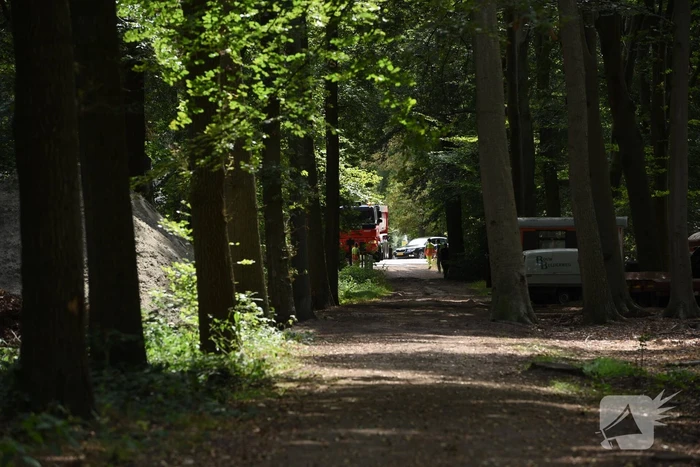 Voorbereiding voor ontploffing van bom in vollegang