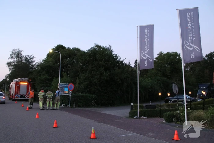 Terras ontruimd vanwege gaslek