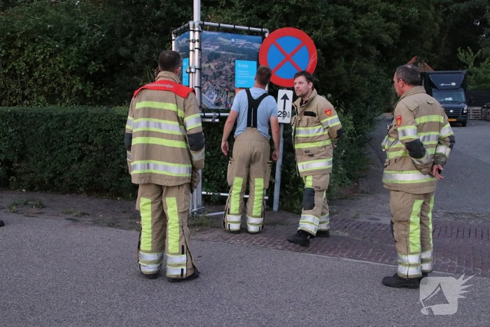 Terras ontruimd vanwege gaslek