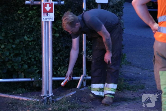 Terras ontruimd vanwege gaslek